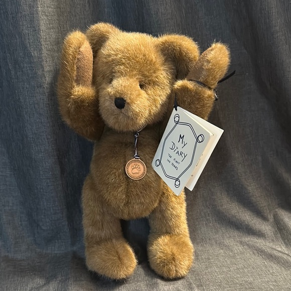 Boyds Bears Brown Stuffed Animal with Diary - Picture 15 of 16